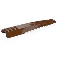 Деталь LEGO Brick Wedged, Curved 16 x 4 Triple without Inner Ridges, Красно-коричневый