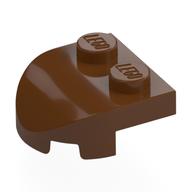 Деталь LEGO Brick Curved 2 x 2 with Curved Front, 2 Studs, Красно-коричневый