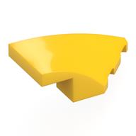 Деталь LEGO Скос изогнутый 4 x 2, с выемкой под штырёк справа, Желтый