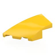 Деталь LEGO Скос изогнутый 4 x 2, с выемкой под штырёк слева, Желтый