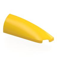 Деталь LEGO Скос изогнутый 1 x 4, с выемкой под штырёк справа, Желтый