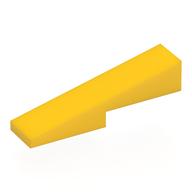Деталь LEGO Скос 1 x 4, с вырезом 1 x 2, Желтый