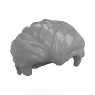 Деталь LEGO Hair Swept Back with Slight Widow's Peak and Short Side Burns, Светлый сине-серый