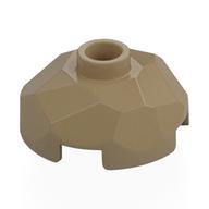 Деталь LEGO Rock Boulder 2 x 2 x 2/3, Top, Темно-песочный