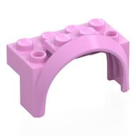 Деталь LEGO Wheel Arch, Mudguard 4 x 2 x 2, Ярко-розовый