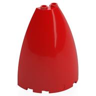 Деталь LEGO WALL ELEMENT CONE 3X6X6, Красный