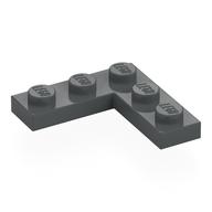Деталь LEGO Пластина угловая 3 x 3, Темный сине-серый