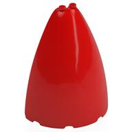 Деталь LEGO Cone Half 8 x 4 x 8 (Elliptic Paraboloid), Красный