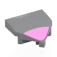 Brick Wedged, Curved 2 x 2 with Stud Notches with Bright Pink Band print