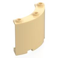 Деталь LEGO Panel 4 x 4 x 3 Quarter Cylinder, Песочный