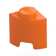 Деталь LEGO Brick Round, Quarter 1 x 1, Оранжевый