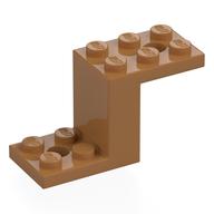 Деталь LEGO Кронштейн 5 x 2 x 2 1/3, с внутренним держателем штырька, Средне-темный телесный
