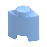 Деталь LEGO Brick Round, Quarter 1 x 1, Ярко-светло-голубой