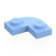 Деталь LEGO Пластина круглая угловая 2 x 2, с вырезом 1 x 1, Ярко-светло-голубой