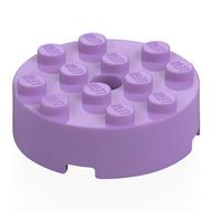 Деталь LEGO Кирпичик круглый 4 x 4, Средне-лавандовый