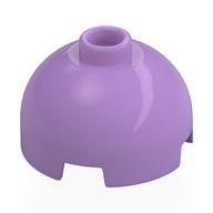Деталь LEGO Brick Round 2 x 2 Dome Top - Vented Stud with Bottom Axle Holder x Shape + Orientation, Средне-лавандовый