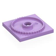 Деталь LEGO Turntable 4 x 4 Square Base, Locking, Средне-лавандовый