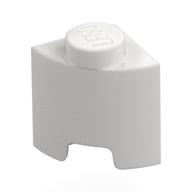 Деталь LEGO Brick Round, Quarter 1 x 1, Белый