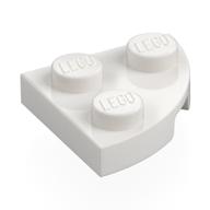 Деталь LEGO Пластина круглая угловая 2 x 2, Белый