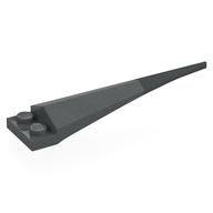 Деталь LEGO Plate Special 1 x 2 with Angular Extension and Dark Bluish Grey Tip, Темный сине-серый