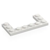 Деталь LEGO Пластина 3 x 6, с вырезом 2 x 4, Белый