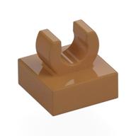 Деталь LEGO Плитка специальная 1 x 1, с клипсой, со скруглёнными краями, Средне-темный телесный