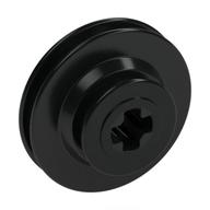 Деталь LEGO Pulley, 2-Stage, Черный