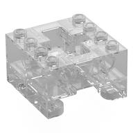 Деталь LEGO Gear Box 4 x 4 x 2 for Gear Track, Прозрачный бесцветный
