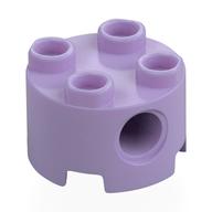 Деталь LEGO Кирпичик круглый 2 x 2, с отверстиями под штифт, Лавандовый