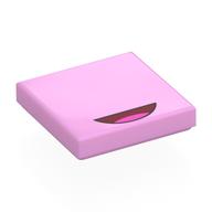 Деталь LEGO Tile 2 x 2 with Small Mouth Print, Ярко-розовый