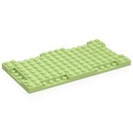 Деталь LEGO Brick Special 8 x 16 x 2/3 with Six Recessed Edges, Желто-зеленый