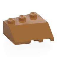 Деталь LEGO Brick Wedged 3 x 3 Left  with Slope 45°, Средне-темный телесный