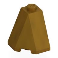 Деталь LEGO Wedge Sloped 65° 2 x 2 x 2 Corner, Жемчужно-золотой