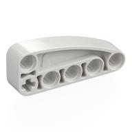 Деталь LEGO Technic Beam 2 x 5 L-Shape with Quarter Ellipse Thick, Белый