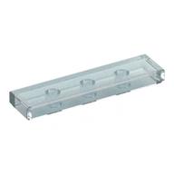 Деталь LEGO Плитка 1 x 4, с пазом, Прозрачный опаловый