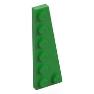 Деталь LEGO Пластина-клин правая 6 x 2, Ярко-зеленый
