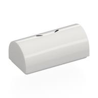 Деталь LEGO Brick Curved 1 x 2 x 2/3 Double Curved Top, No Studs, Nostrils Print, Белый