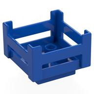 Деталь LEGO Duplo Container Wooden-Style Crate, Голубой