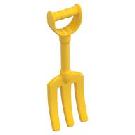 Деталь LEGO Duplo Utensil Pitchfork, Желтый