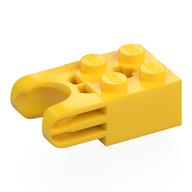 Деталь LEGO Technic Brick Special 2 x 2 with Ball Receptacle Wide and Axle Hole, No Arm Holes, Желтый