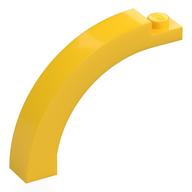 Деталь LEGO Кирпичик-арка изогнутая верхняя 1 x 5 x 3 1/3, Желтый