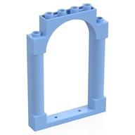 Деталь LEGO Panel 1 x 6 x 7 with 2 Columns and Arch, Ярко-светло-голубой