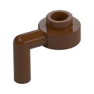 Деталь LEGO Plate Round 1 x 1 with Vertical Bar, Красно-коричневый