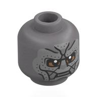 Minifig Head [Vented Stud - Center Hole] with print