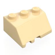 Деталь LEGO Brick Wedged 3 x 3 Right with Slope 45°, Песочный