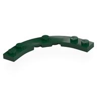 Деталь LEGO Plate Round Corner 5 x 5 with 4 x 4 Round Cutout, Темно-зеленый