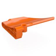 Деталь LEGO Technic Panel Fairing #42 5 x 7, Side A Inverted, Оранжевый