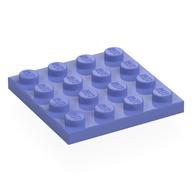 Деталь LEGO Пластина 4 x 4, Сине-фиолетовый
