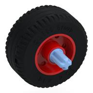 Wheel 18 x 14 with Pin Hole, Fake Bolts and Shallow Spokes With Black Tyre, Pin with Axle
