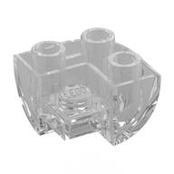 Деталь LEGO Brick Curved Inverted 2 x 2 x 1, Corner, Прозрачный бесцветный